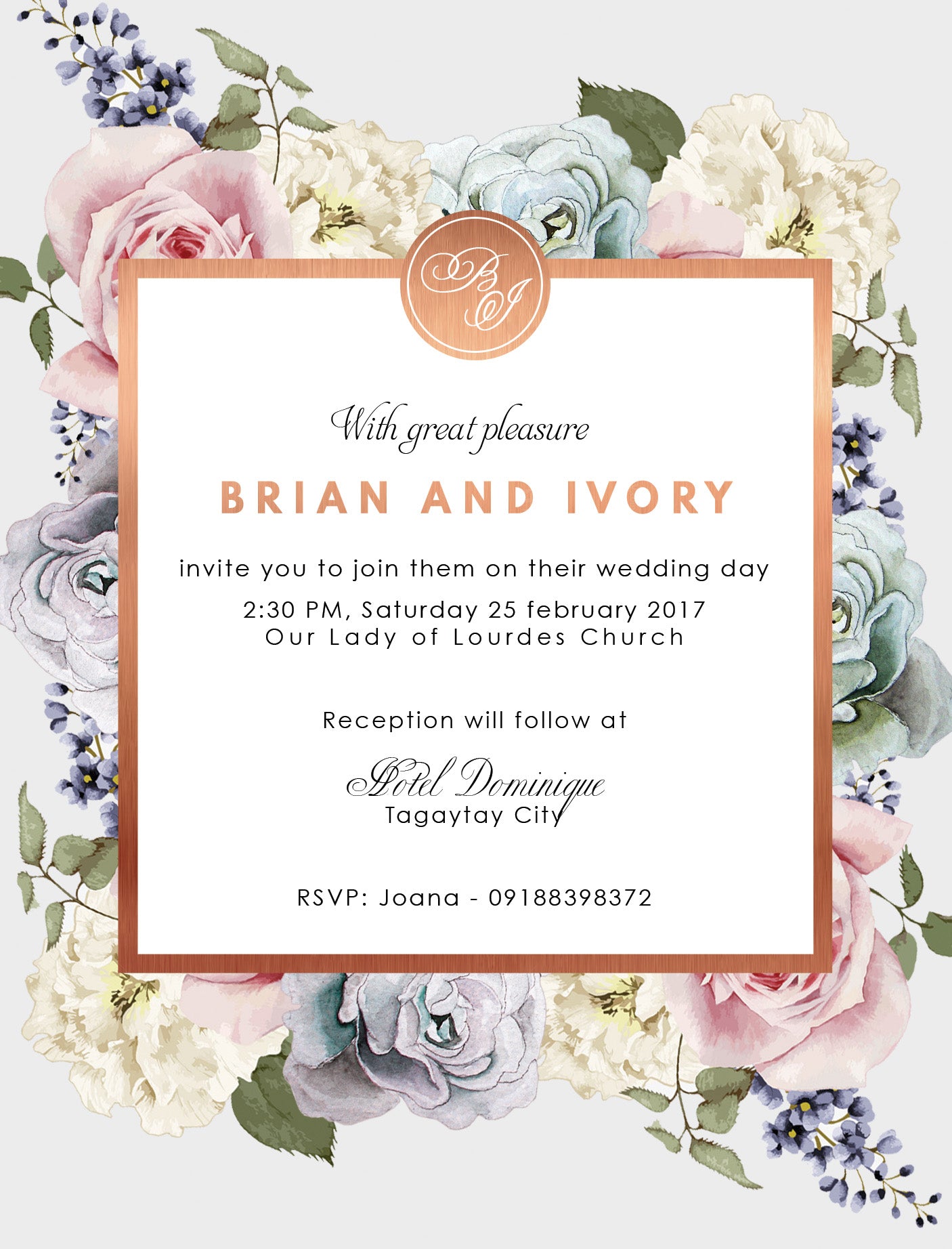 Fleur Wedding Invitation